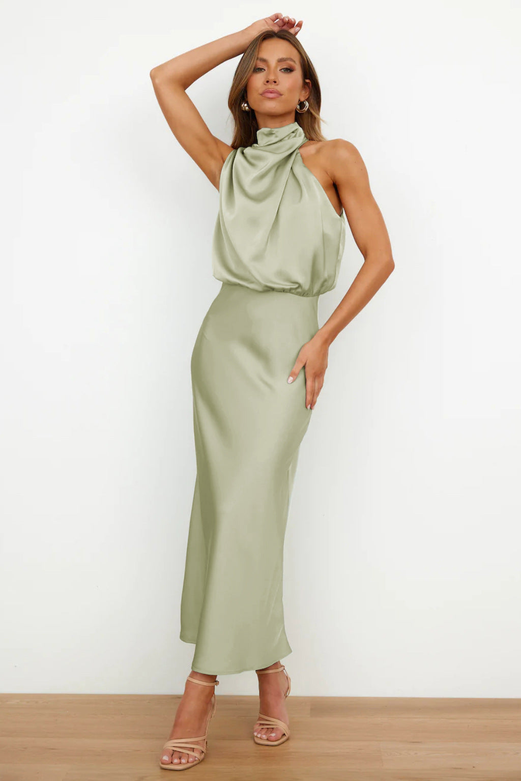 Carlina | Long Satin Dress