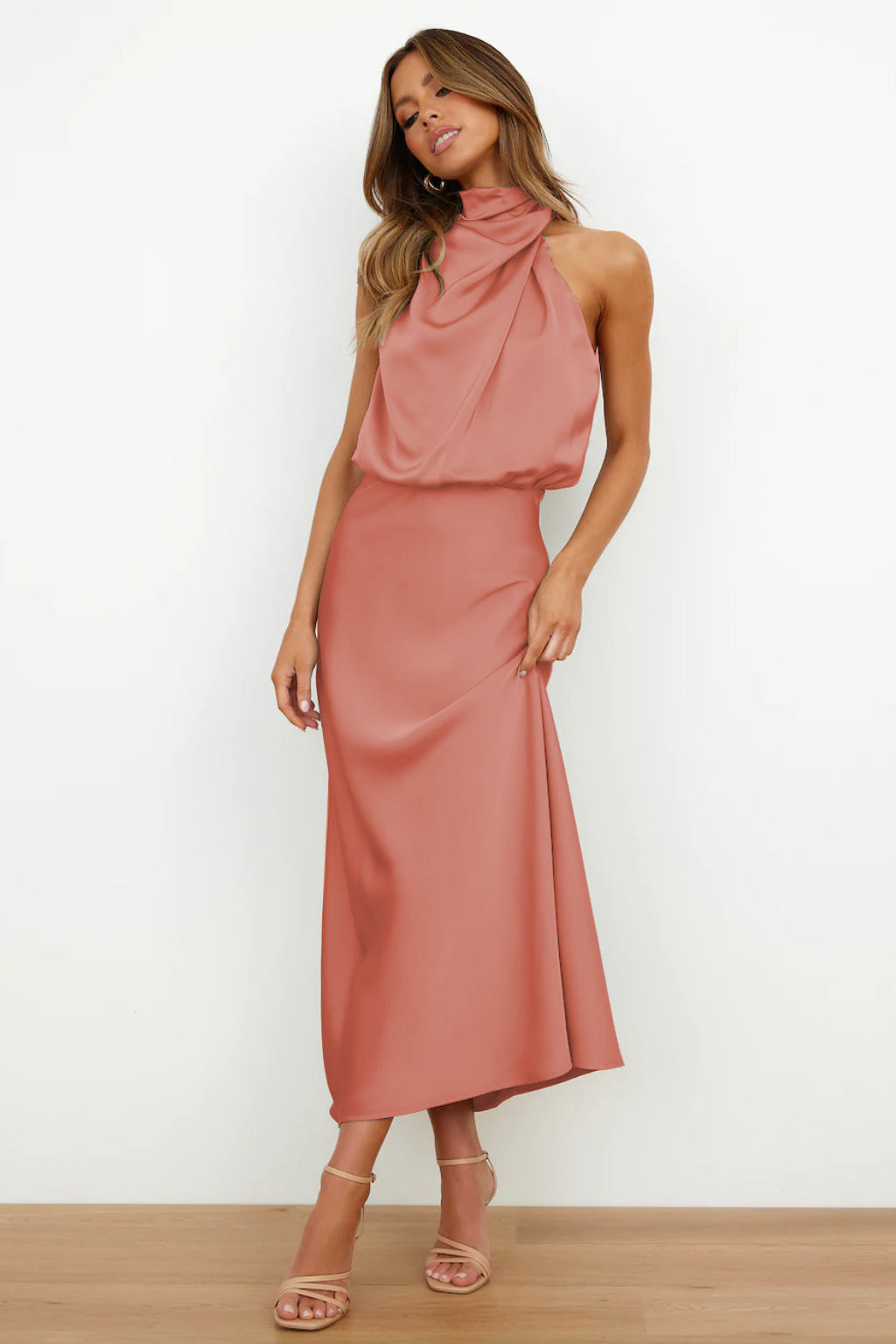 Carlina | Long Satin Dress