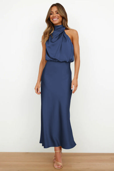 Carlina | Long Satin Dress