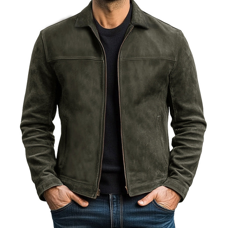 Cameron™ - Men’s Zipper Leather Jacket