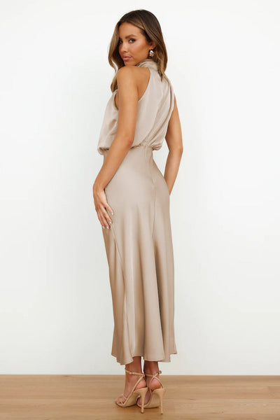 Carlina | Long Satin Dress