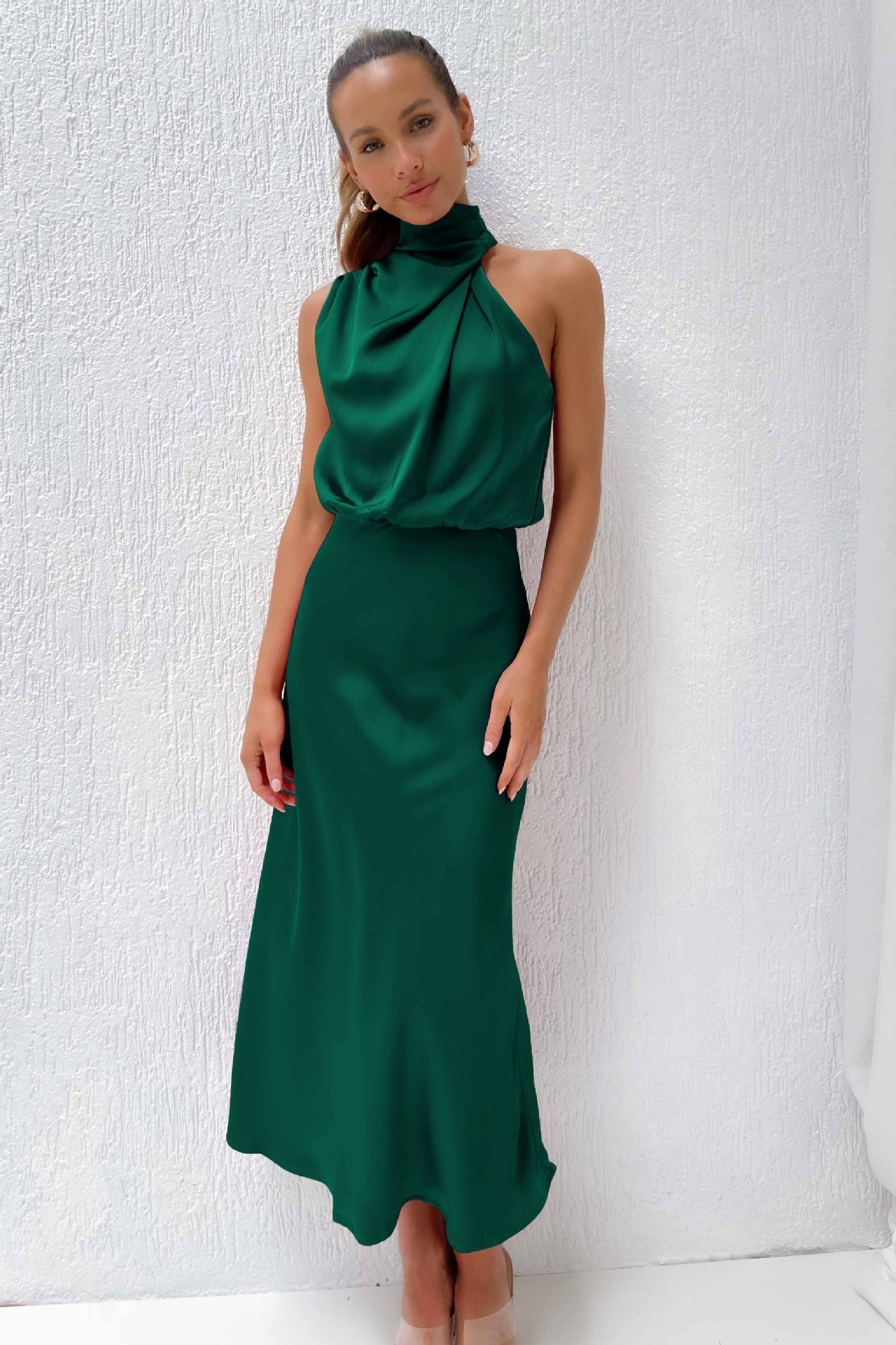 Carlina | Long Satin Dress