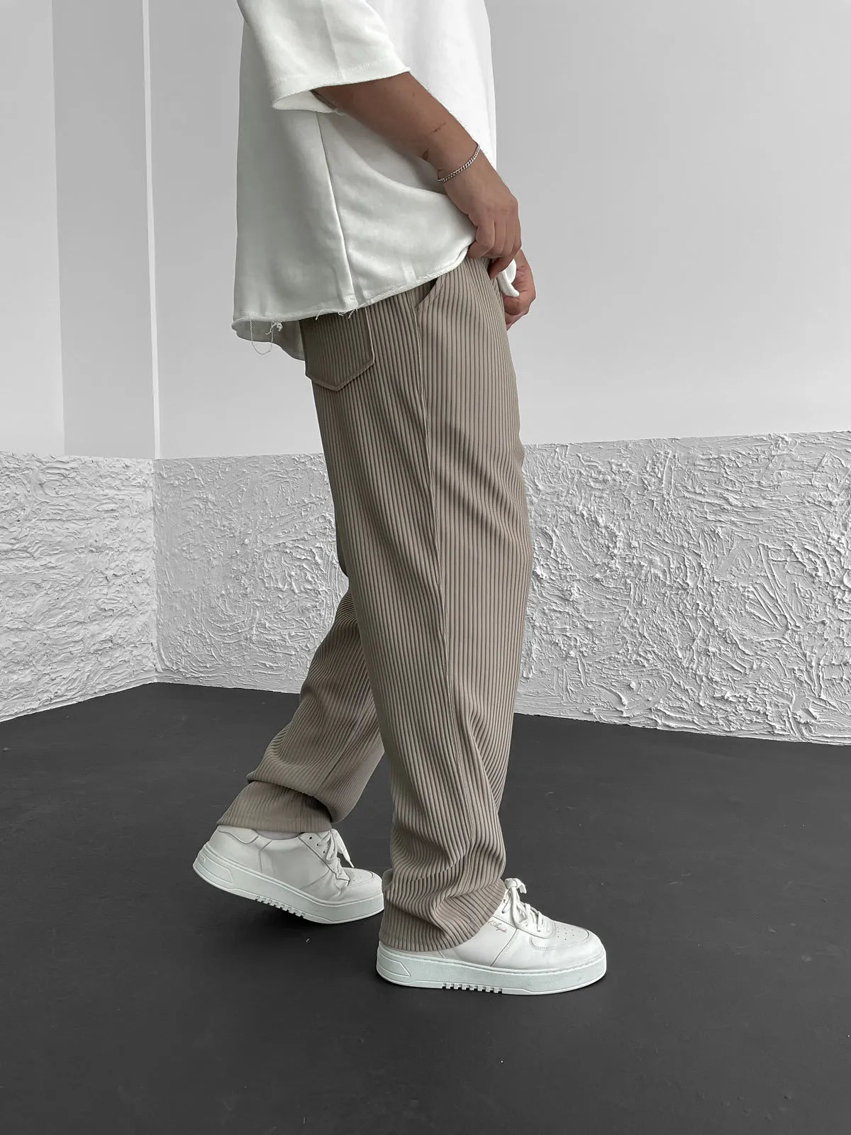 Manuel™ - Ribbed Spandex Trousers