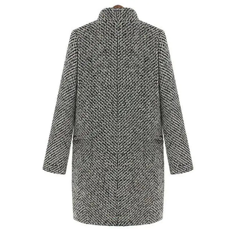 Cheska™ Long wool coat jacket