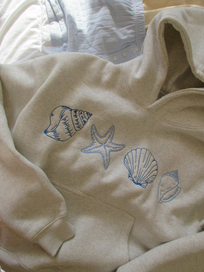 CLARIBEL | SEASHELL UNISEX HOODIE