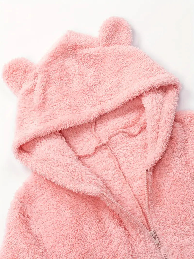 Mia™ Fuzzy Hooded Pajama Jumpsuit