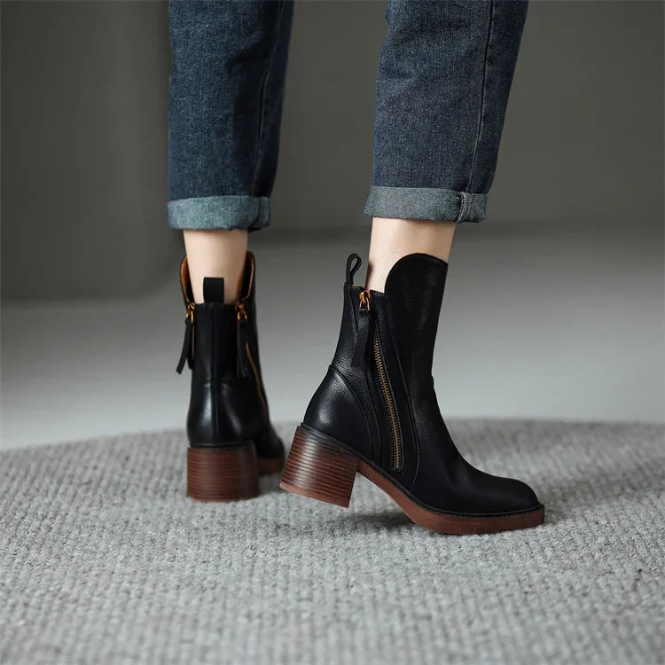 Emma™ | Premium Leather Ankle Boots