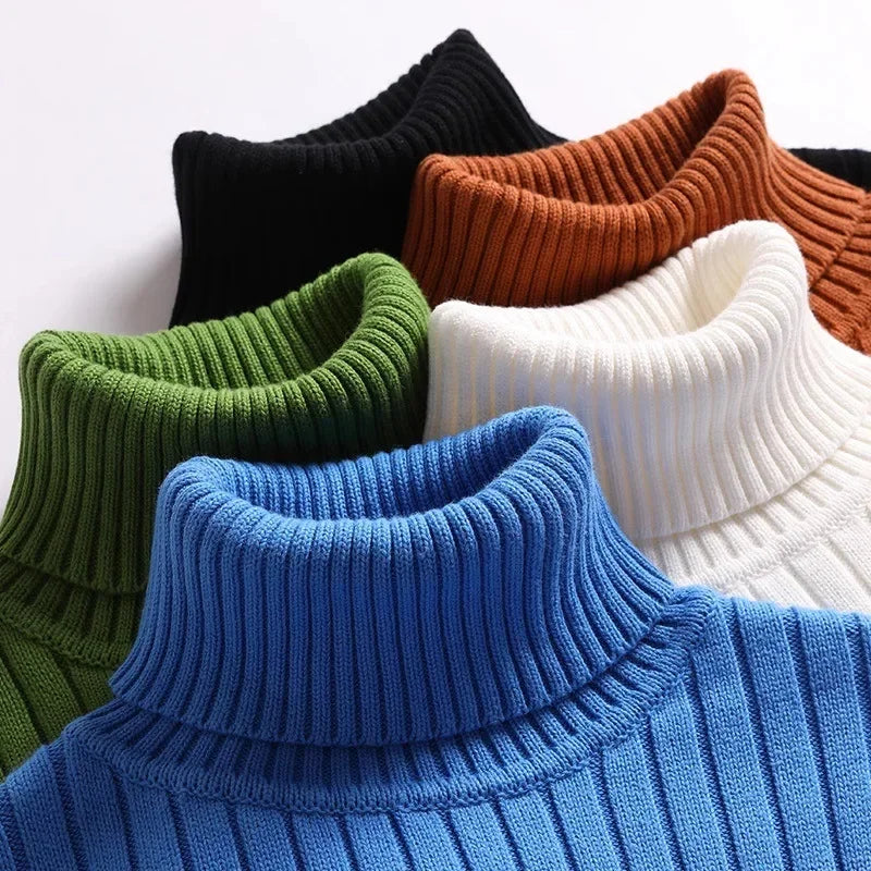 Erik™ - Ribbed Knit Turtleneck