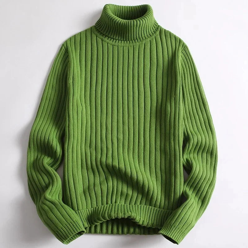 Erik™ - Ribbed Knit Turtleneck