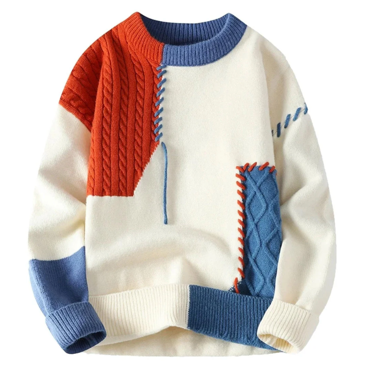 Amor™ | Sweater with Patchwork