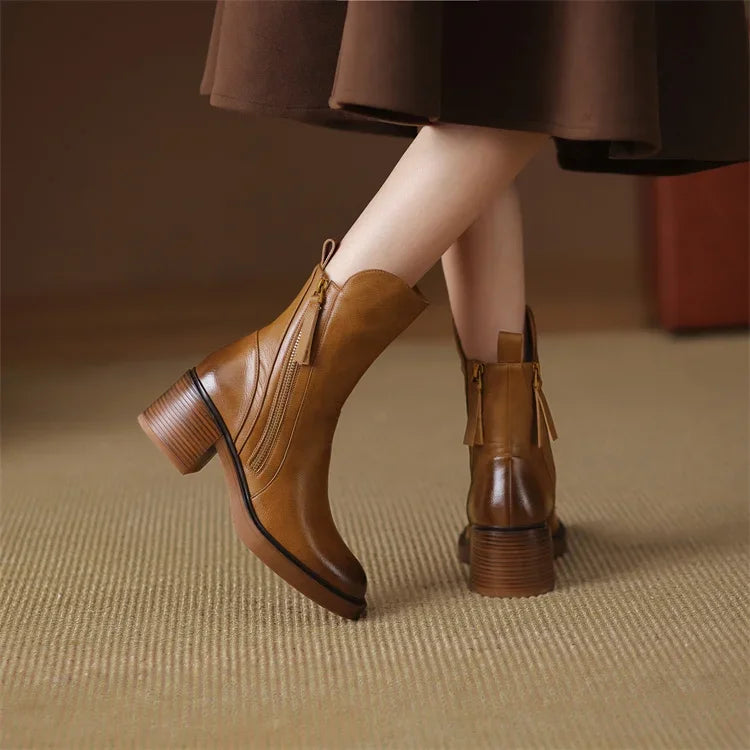 Emma™ | Premium Leather Ankle Boots